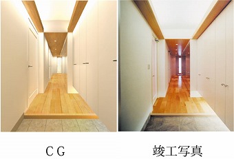 CGと竣工写真の比較